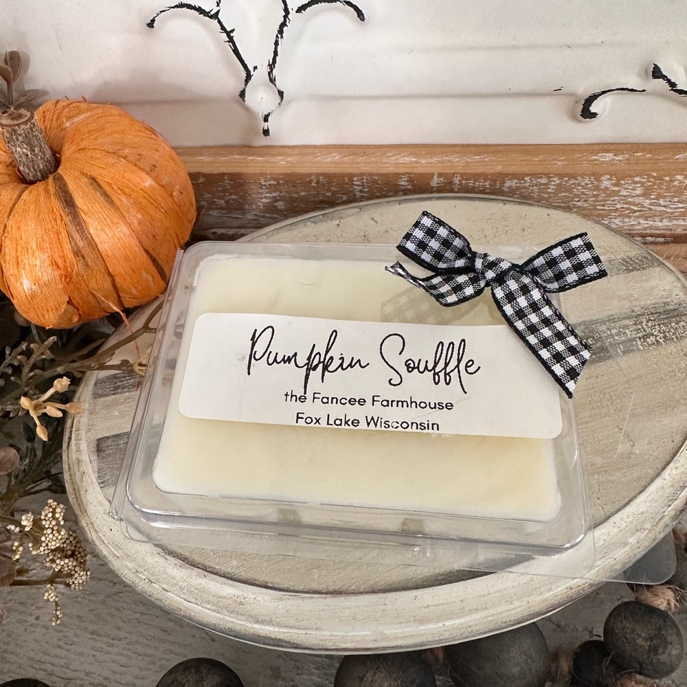 Pumpkin Soufflé soy wax melt fragrance bars Handmade by Fancee Farmhou…